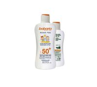 Babaria Kids Spf50+ Leche Protectora Resistente Al Agua 200ml + Balsamo Aloe 100ml