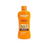 Babaria - Lait Solaire Bronze Aloe SPF30 Taille Voyage | Accélérateur de bronzage | Hydratant | Résistant à l'eau | Coral Friendly | Vegan | 100 ml