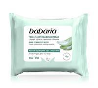 Babaria - Lingettes Démaquillantes à l'Aloe Vera | 25 Pièces | Démaquillant Visage et Yeux Tous Types de Peaux | Lingettes Yeux