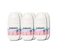 Babaria Lot de 6 déodorants invisibles, tous types de peaux, durée 48h, élimination des mauvaises odeurs