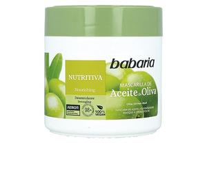 Babaria Masque Cheveux à l'Huile d'Olive | Secs et Abîmés | 400ml | Masque nourrissant à l'huile d'olive pour cheveux secs et abîmés
