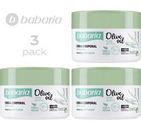 BABARIA Pack 3 Crème Hydratante Corps Huile D'Olive 250 ML Olive Oil Body Cream