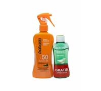 Babaria - Protection solaire 50 en spray + après-soleil | Sunscreen SPF 50 | Résistant à l'eau | Calme et hydrate