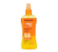 Babaria Crème solaire biphase SPF50 à l'Aloe Vera résistante à l'eau végan 200 ml