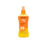 Babaria - Protection Solaire SPF50 Biphase | Crème Solaire Avec Aloe Vera | Résistant à l'Eau | Respectueux des Coraux et Biodégradable | Sans Sensation Collante | Absorption Rapide | Végan | 200 ml