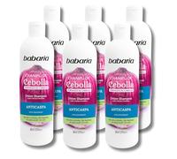 Babaria Shampoo À L'Oignon - Shampooing Antipelliculaire Paquet De 6| Shampooing Oignons | Shampooing Oignons Antioxydant | Sans Odeurs Et Sans Larmes | Pour Tous Les Jours | 380Ml