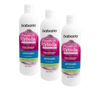 Babaria Shampoo À L'Oignon - Shampooing Antipelliculaire | Shampooing Oignons | Shampooing Oignons Antioxydant | Sans Odeurs Et Sans Larmes | Pour Tous Les Jours | 380Ml (Lot de 3)