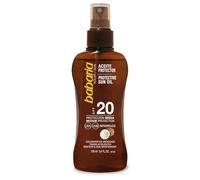 Babaria - Spray solaire corps SPF15 format voyage | Accélérateur de bronzage | Convient aux peaux sensibles | Respectueux des coraux et biodégradable | Résistant à l'eau | Végan | 100 ml.
