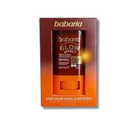 Babaria - Stick Solaire Visage 50 Glow | Crème Solaire En Stick Barre Visage | Effet Glow | Protection Solaire 50 toute l'année | Résistant à l'Eau | Végan | Respectueux des Coraux | 20 ml