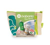 Babaria - Trousse solaire rose musquée format voyage | Protection solaire visage SPF50+ anti-taches et protecteur capillaire | Hydratation et protection | Résistant à l'eau