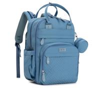 BabbleRoo Sac à Langer Bébé, Sac à Dos à Langer Grande Capacité Déperlant - 17 Poches, Tapis à Langer, Étui à Sucette Amovible, Sangles Poussette, Sac de Voyage Unisexe