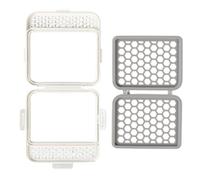 Babby Panier pour lave-vaisselle - Boîte de rangement légère et transparente pour le nettoyage des tétons | Verrouillage sécurisé pour petites pièces | Sucette paille, cuillère à café, baguettes