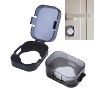 babby Proof Door Knob Covers - Reusable Abs Safety Lock | Easy Install Handle Guard, Child Proof Cover For Cabinet Toilet Refrigerator And Apartment Drawers