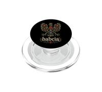 Babcia Florale Polonais Aigle Fière Polonaise Grandma PopSockets PopGrip pour MagSafe