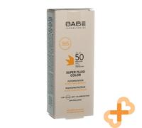Babe Super Fluid Color SPF50 Matifiant Crème Solaire 50ml Émulsion Protectrice