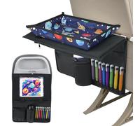 Babenest Plateau de voyage pour enfants avec support de tablette, bleu