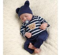 BABESIDE BéBé Reborn Réaliste GarçOns Noah - 17 Pouces, Sensation De BéBé Réel, Poupée Reborn de Nouveau-Né RéAlistes, Corps Complet en Vinyle