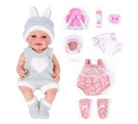 BABESIDE Poupée Bébé Fille Mia 30 cm pour Garçons et Filles 3 Ans+