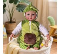 BABESIDE Poupée Bébé Réaliste Fille - 17 Pouces Poupée Souple Ultra Douce avec Tenue Mignonne et Accessoires, Poupée Nouveau-Né Réaliste pour Enfants dès 3 Ans, Idée Cadeau Fille