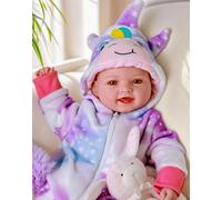 BABESIDE Poupée Fille de 43 cm - Réaliste Poupon Bébé, Jouet pour Enfant - Reborn Poupee Corps Mou - Accessoire Sucette Biberon - Cadeau Enfant Jouet 2 3 Ans