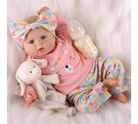 BABESIDE Poupée Reborn Fille de 20 Pouces a Le Corps Le Plus Doux Que Vous ayez jamais ressenti et est Faite à la Main avec Amour, Elle Ressemble et se Sent comme Un bébé réaliste
