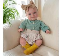 BABESIDE Reborn Poupée Bébé 20 Pouces Réaliste Poupée Jolie Fille Vinyle Souple Lifelike Bebe Poupee Nouveau-né Fabriqué Ressemble à Un Vrai Bébés avec Sourire Doux avec Accessoires
