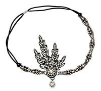 Babeyond 1920s Accessoires de Costume Déguisements Bandeau Cristal Flapper Headband Gatsby Art des Années 1920 Bandeaux Inspiré Feuille Couronne Perle