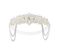 BABEYOND 1920s Flapper Headpiece Roaring 20s Headband Great Gatsby Headband Chain for Women Vintage Hair Accessory