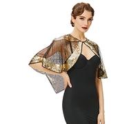BABEYOND 1920s Vintage Shawl for Women - Sequin Beaded for Night Party Shawl Wraps Flapper Cover Up Evening Cape