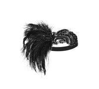 BABEYOND Bandeau à plumes style années 1920 pour femme style années 20 Showgirl Charleston Great Gatsby Accessoires de costume pour femme
