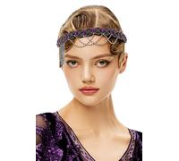 BABEYOND Bandeau années 1920 - Style années 20 - Gatsby le Magnifique - Accessoire de cheveux vintage pour femme