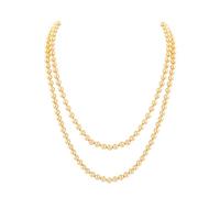 BABEYOND Collier de perles d'imitation tendance style années 1920 Gatsby - Accessoire de costume - Long collier de perles, 150 cm, Verre