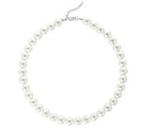 BABEYOND Collier Ras du Cou-Perles d'Imitation pour Femme Collier Court Rond Perle Simple pour Mariage Valentin Blanc (Diamètre de perles 12mm)