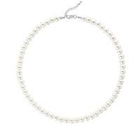 BABEYOND Collier Ras du Cou-Perles d'Imitation pour Femme Collier Court Rond Perle Simple pour Mariage Valentin Blanc (Diamètre de perles 8mm)
