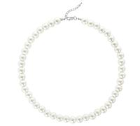 BABEYOND Collier Ras du Cou-Perles d'Imitation pour Femme Collier Court Rond Perle Simple pour Mariage Valentin Blanc (Diamètre de perles 10mm)