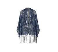 BABEYOND Écharpe à paillettes pour mariage - Bleu - Taille unique