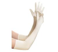 BABEYOND Gants Longs en Satin-Gants de Soirée Opéra des Années 20 Longueur des Coudes Extensibles Classique pour Mariage Soirée Opéra Champagne 55CM