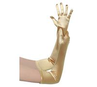 BABEYOND Gants Longs en Satin-Gants de Soirée Opéra des Années 20 Longueur des Coudes Extensibles Classique pour Mariage Soirée Opéra Or 55CM