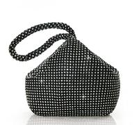BABEYOND Sac à main pour femme - Style années 1920 - Avec strass - Élégant - Accessoire de mariée, Noir , Taille unique, Élégant