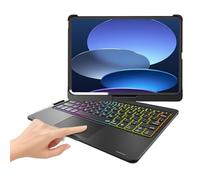 BABG Étui avec Clavier Tactile pour iPad 10e génération et iPad 11e (A16, 2025), iPad Air 11 (M3, M2/iPad Pro 11", Clavier iPad Air 5e/Air 4e, pivotant à 360°, 7 Modes d'utilisation, rétroéclairage