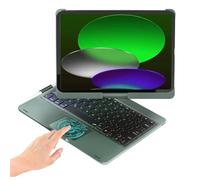 BABG Étui avec clavier tactile pour iPad 10e génération et iPad 11e (A16, 2025), iPad Air 11 (M3, M2/iPad Pro 11" et clavier iPad Air 5e/Air 4e, pivotant à 360°, 7 modes d'utilisation, rétroéclairage