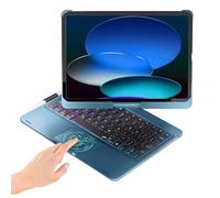 BABG Étui avec clavier tactile pour iPad Air 11 (M3, M2)/iPad Pro 11" (1ère/2e/3e/4e génération) et iPad Air 5e/Air 4e génération, pivotant à 360°, 7 modes d'utilisation, rétroéclairage arc-en-ciel