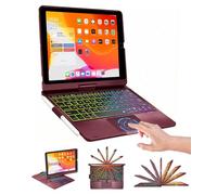 BABG Étui clavier pour iPad 9{^>e<^} génération, clavier rétroéclairé rotatif à 360° avec porte-crayon pour iPad 10,2" 9{^>e<^} génération 2021/8{^>e<^} génération 2020/7{^>e<^} génération 2019 et