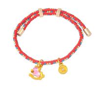 BABIBAOBEI Accessoire de superposition tendance contenant un joli pendentif cheval sur un bracelet en corde tressée, idéal pour offrir en cadeau à un cheval zodiacs, taille unique, Comme décrit