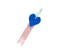 BABIBAOBEI Bandes d'avertissement réfléchissantes à haute luminosité - Ruban en forme de cœur - Pendentif pour vélo de nuit - Décoration tendance - Pendentif réfléchissant à haute réflectivité