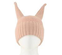 BABIBAOBEI Bonnet d'hiver tricoté avec longues oreilles pour enfants, matériaux acryliques doux, protection contre le froid, essentiel d'hiver, réglable, chaud pour enfants, b, taille unique
