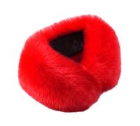 BABIBAOBEI Cache-cou d'hiver de luxe - Écharpe à isolation thermique légère pour les activités par temps froid et les cadeaux - Écharpe d'hiver portable, Rouge, taille unique