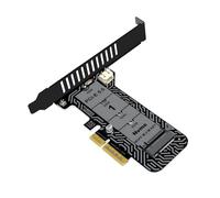 BABIBAOBEI Carte adaptateur NVMe vers PCIeX4 avec supports demi-hauteur Compatibilité universelle dans un boîtier d'ordinateur standard Adaptateur de stockage