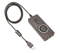 BABIBAOBEI Carte son externe en ABS pour casques et micro, configurations rapides, carte son amélioré, communication vocale claire, jeu de communication vocale