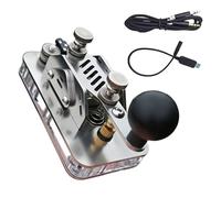 BABIBAOBEI Code Morse fabriqué à partir d'acier inoxydable et d'aluminium pratique pour une utilisation stable Morse Keyer